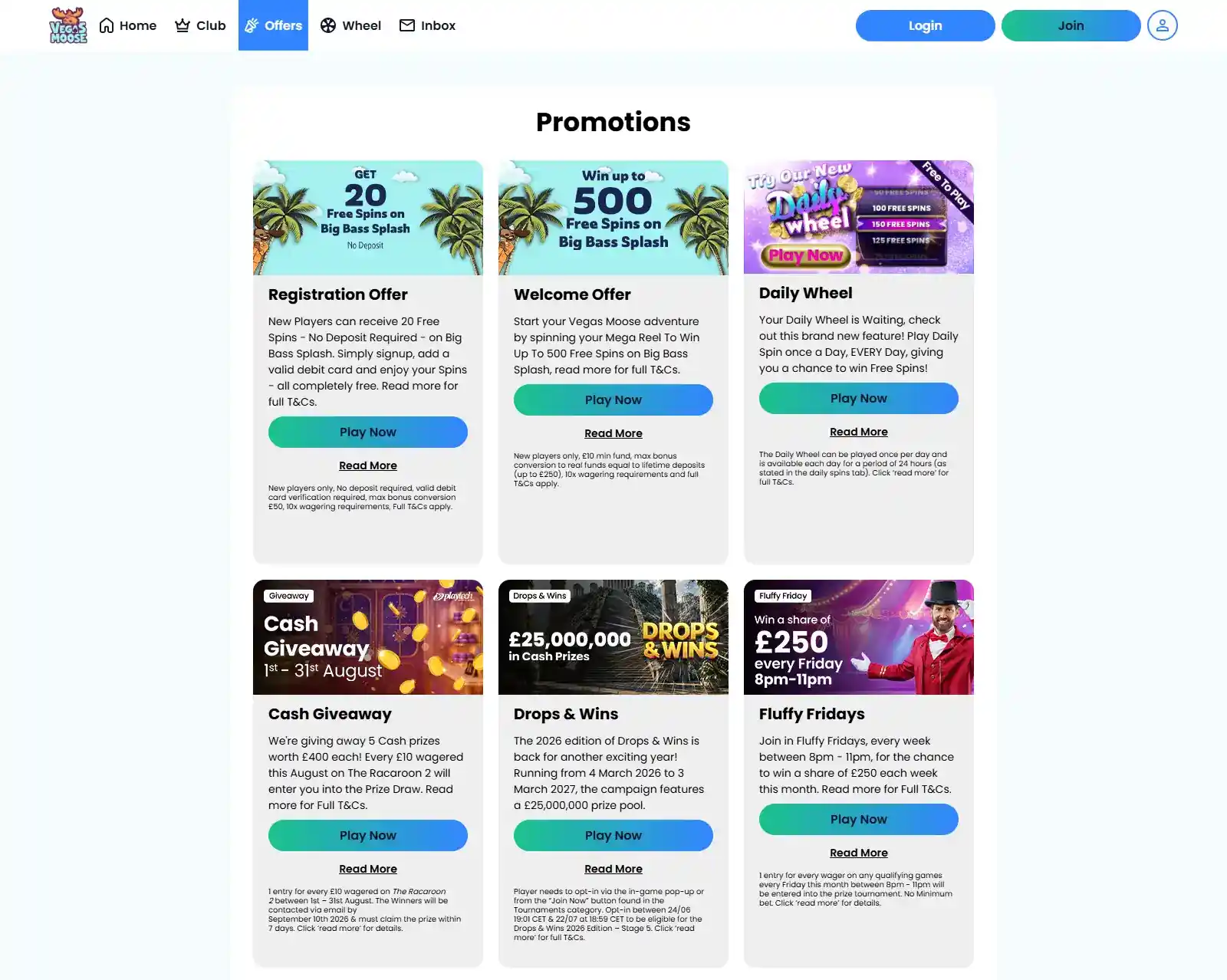 Vegas Moose Bonuses and Promotions – UK Guide